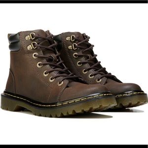 NEW Dr. Martens Faora Brown Combat Boots